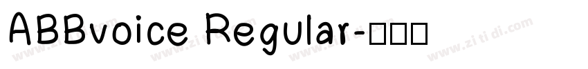 ABBvoice Regular字体转换